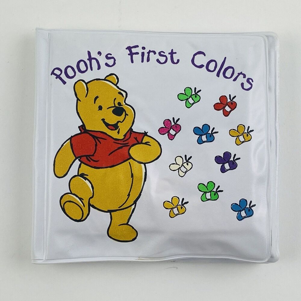 Vintage Winnie The Pooh Soft Bath Book Disney Colors Baby Bubble Piglet Squeeker